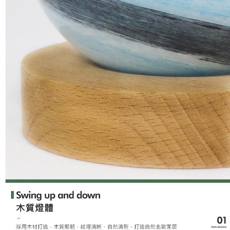 交換禮物 玻璃星球小夜燈 12cm USB供電 暖光燈 LED實木夜燈 床頭燈 玻璃燈罩暖光燈 床頭燈 氛圍燈-細節圖3