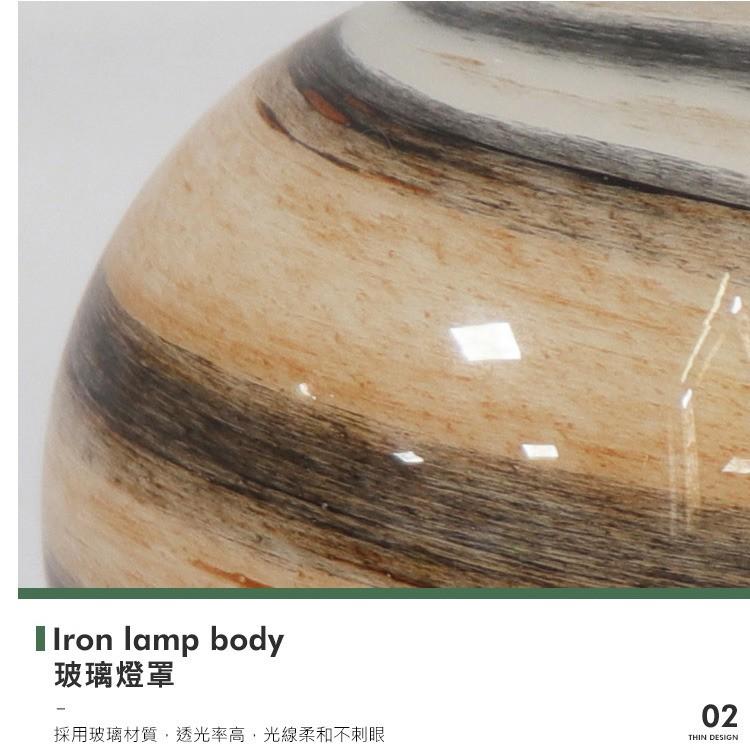 交換禮物 玻璃星球小夜燈 12cm USB供電 暖光燈 LED實木夜燈 床頭燈 玻璃燈罩暖光燈 床頭燈 氛圍燈-細節圖4