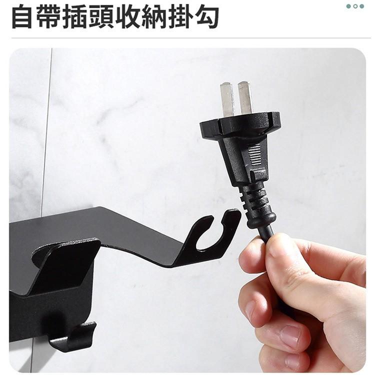 現貨 太空鋁吹風機收納架(適用Dyson戴森)壁掛/免打孔置物架 掛勾 (免釘膠)免鑽孔，免工具-細節圖4