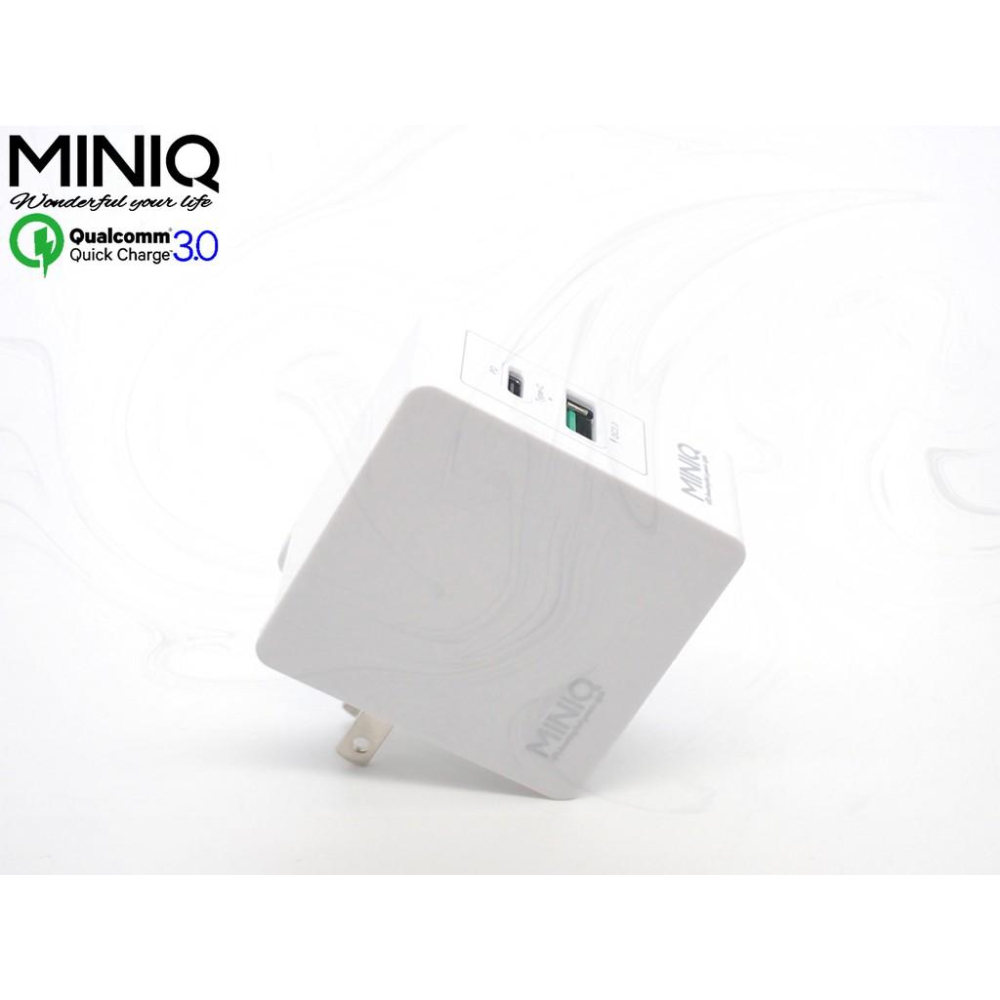 MINIQ QC3.0+PD旅充頭-36W 充電，平板、手機充電好方便 支援APPLE快速充電-細節圖4