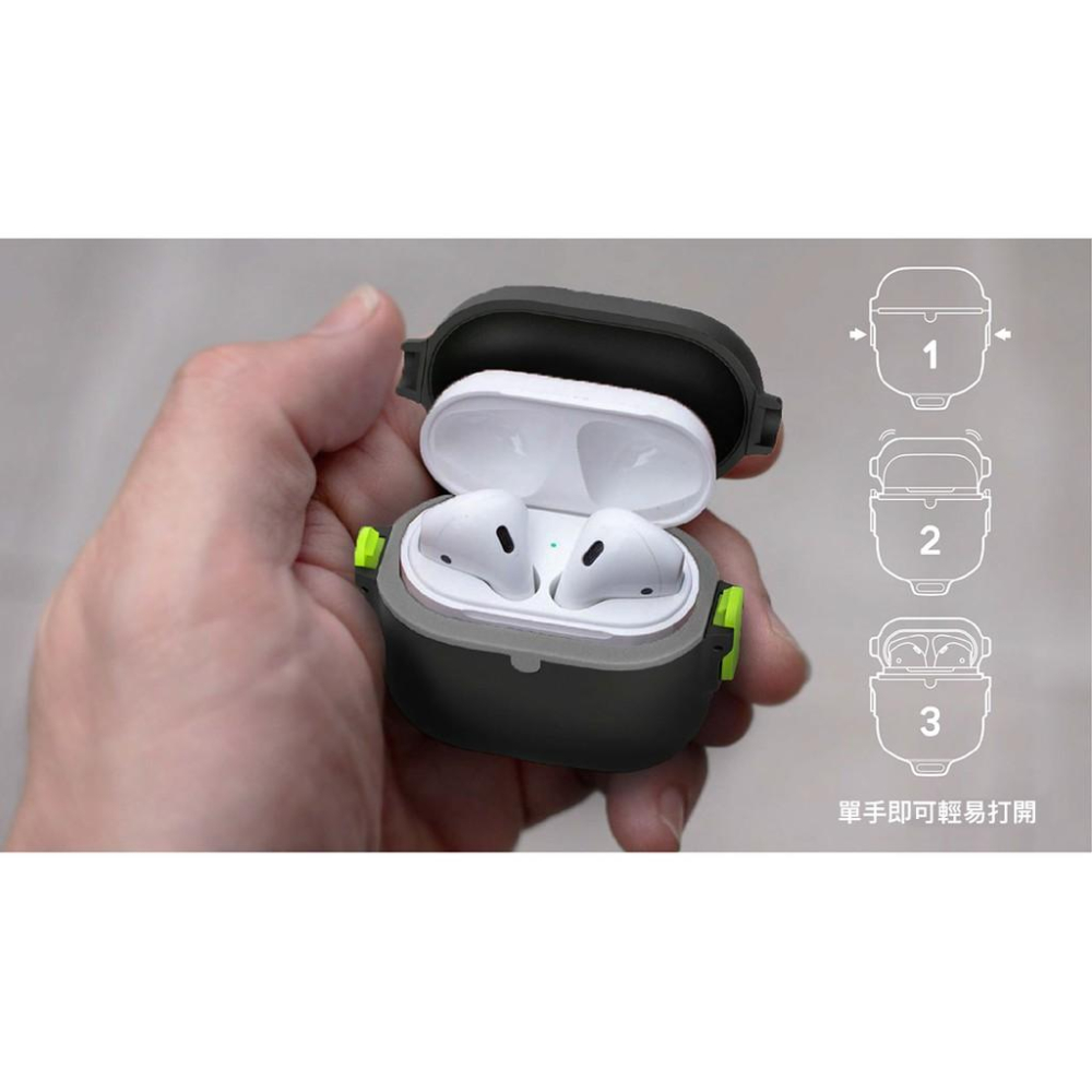 熱銷款Muvit Apple Airpods 保護收納盒 3米防水IP68高等級防潑水能力測試 支援無線充電 防水 防摔-細節圖5