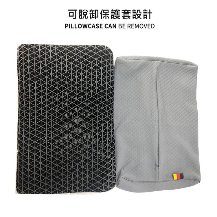特價【DEMOR】黑科技紓壓枕 TPE枕頭 網格枕 凝膠枕 蜂巢透氣 不悶熱 紓壓枕 可水洗 超彈-細節圖2