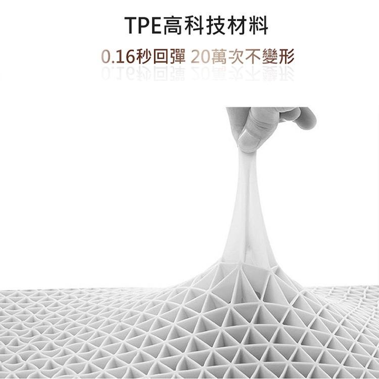 特價【DEMOR】黑科技紓壓枕 TPE枕頭 網格枕 凝膠枕 蜂巢透氣 不悶熱 紓壓枕 可水洗 超彈-細節圖5