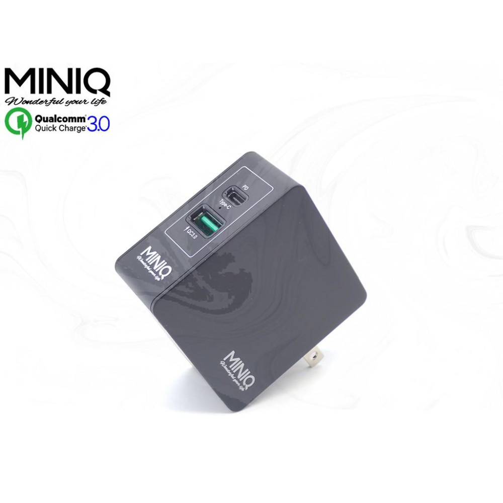 熱銷新款MINIQ AC-DK23T雙孔高速閃充充電器36W QC3.0快充+PD Type-C/USB-A-細節圖8