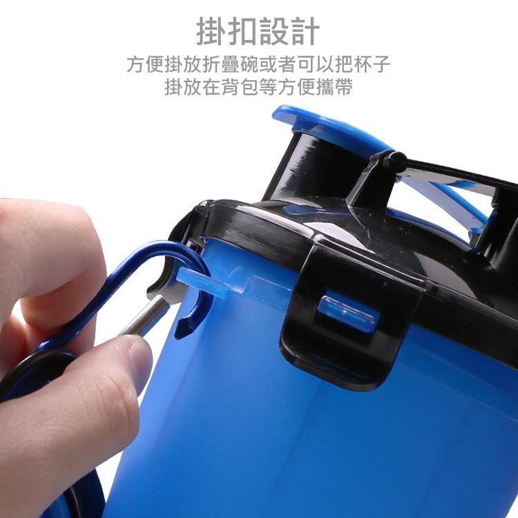寵物兩用杯碗 寵物外出水壺 寵物狗狗外出水壺折疊狗碗 便攜式兩用水糧杯 寵物隨行杯便攜喂水器 寵物外出杯-細節圖2