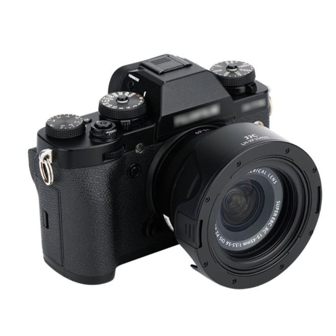 JJC適用於富士XC 15-45mm遮光罩X-A5 XA20 X-T100 X-T30 X-S10鏡頭15-45配件-細節圖4