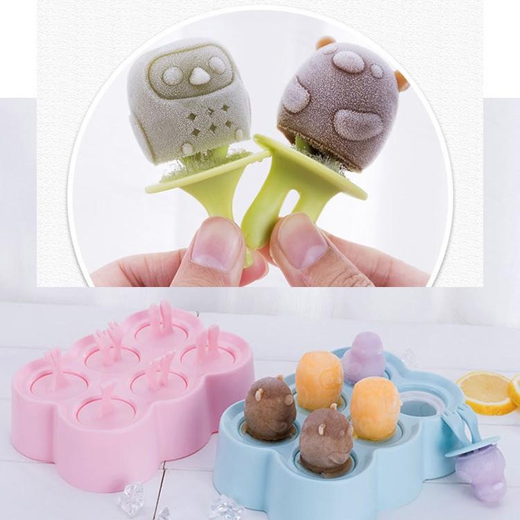 特價🔍 可愛冰塊盒 卡通造型製冰盒 自製DIY冰棒 冰淇淋 雪糕 食品級矽膠材質 製冰器 冰棒模 親子活動 增進情感-細節圖2