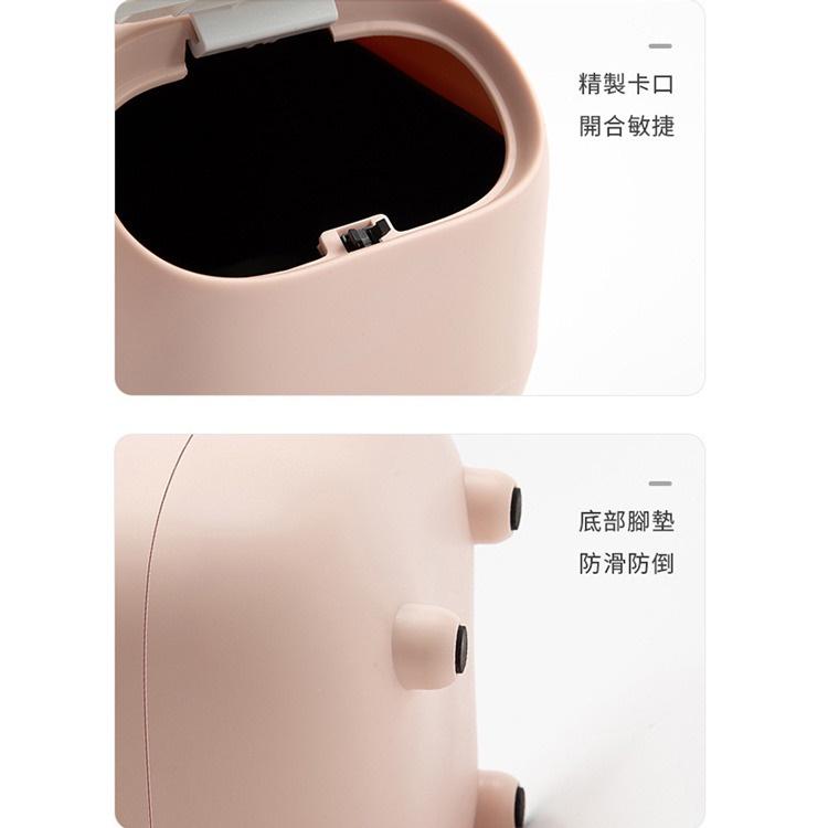 快速出貨 日式忍者垃圾桶 桌面/車用垃圾桶 按壓彈蓋式 內外桶設計-可隱藏垃圾袋-細節圖7
