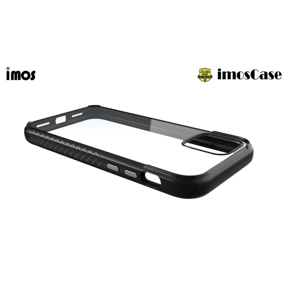 快速出貨 imos Case iPhone11/11pro(2019) 美國軍規認證雙料防震保護殼(尊爵黑)-細節圖8