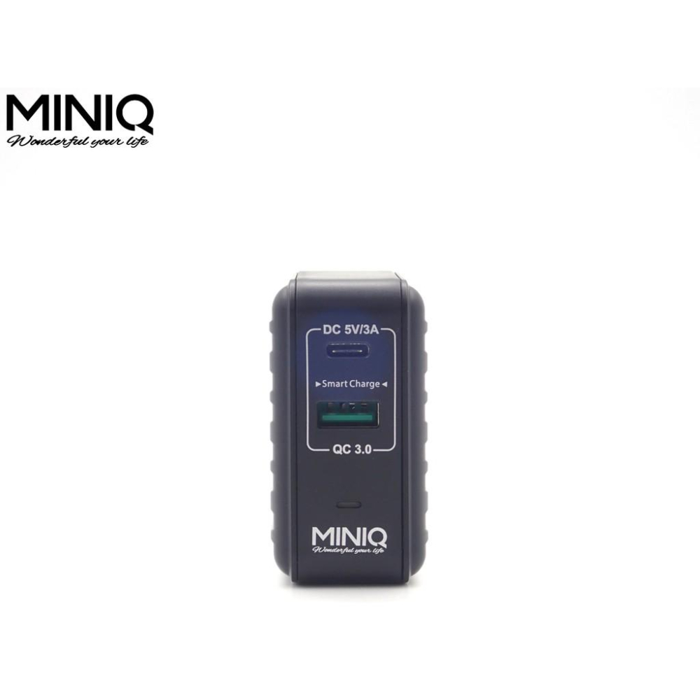 【現貨】台灣製造MINIQ 33WPD高速充萬國電QC3.0充電器 自動識別 AC-DK50T TYPEC雙孔充電器-細節圖2