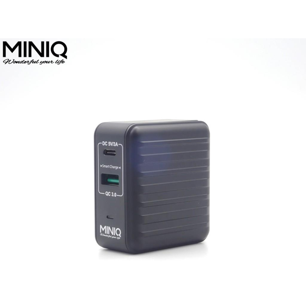 【現貨】台灣製造MINIQ 33WPD高速充萬國電QC3.0充電器 自動識別 AC-DK50T TYPEC雙孔充電器-細節圖5