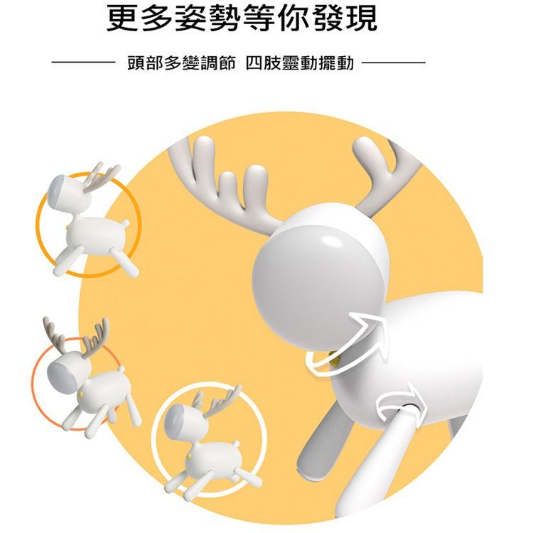 促銷 覓鹿伴睡燈 小鹿夜燈 麋鹿造型燈 交換禮物 USB可充電 檯燈臥室小夜燈麋鹿LED燈覓鹿卡通 伴睡燈-細節圖3