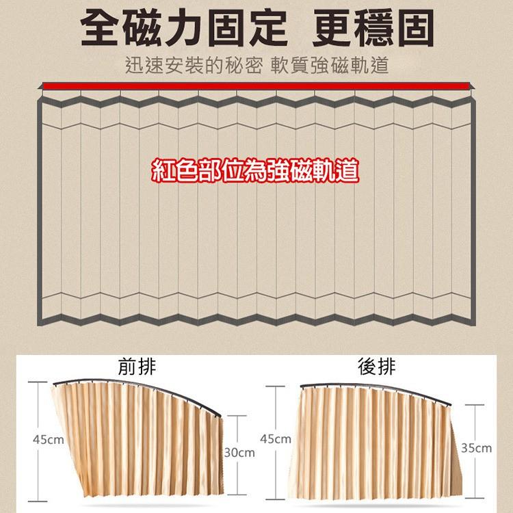 今年夏天我罩著你 2019款 三秒安裝 汽車遮陽簾磁吸式軌道通用型遮光簾車窗防曬車用車載遮陽簾-細節圖9