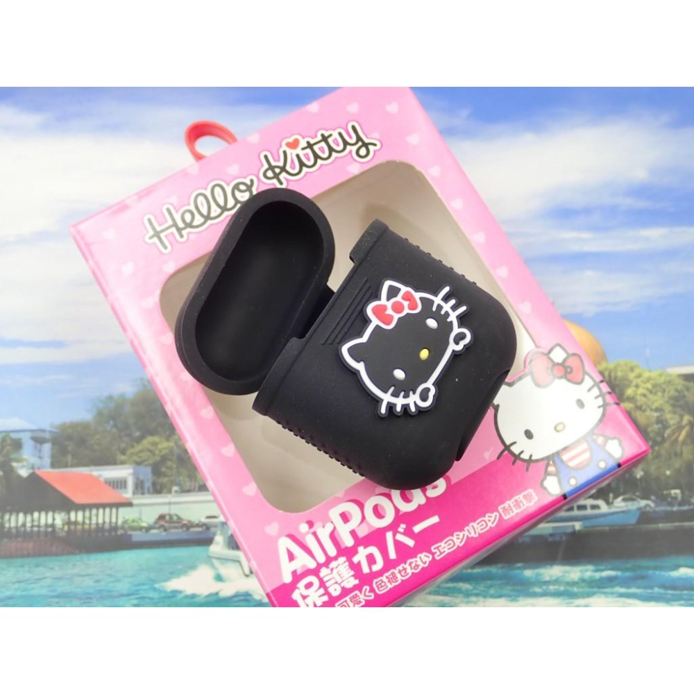 特價(現貨)三麗鷗授權 AirPods保護套組防丟繩防滑矽膠蘋果無線藍牙耳機1/2代防護保護套-細節圖2