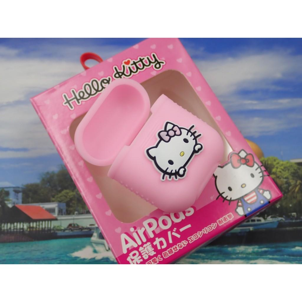 特價(現貨)三麗鷗授權 AirPods保護套組防丟繩防滑矽膠蘋果無線藍牙耳機1/2代防護保護套-細節圖3