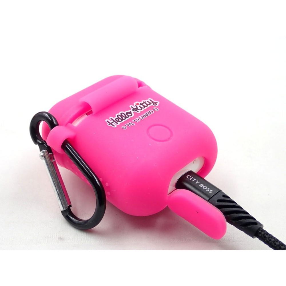 特價(現貨)三麗鷗授權 AirPods保護套組防丟繩防滑矽膠蘋果無線藍牙耳機1/2代防護保護套-細節圖9