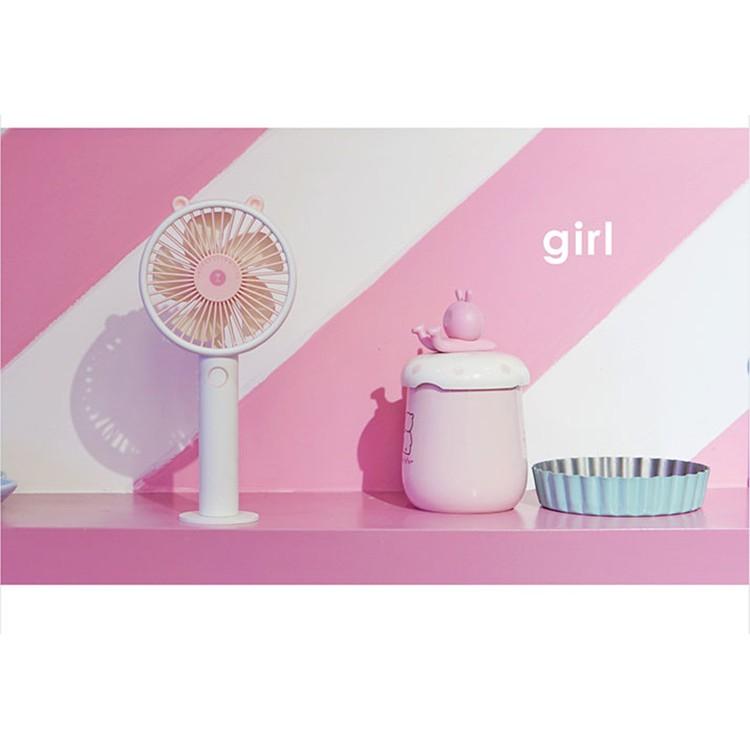 萌熊usb小風扇迷你可充電手持電風扇學生宿舍桌面便攜式隨身靜音辦公室小電扇-細節圖2