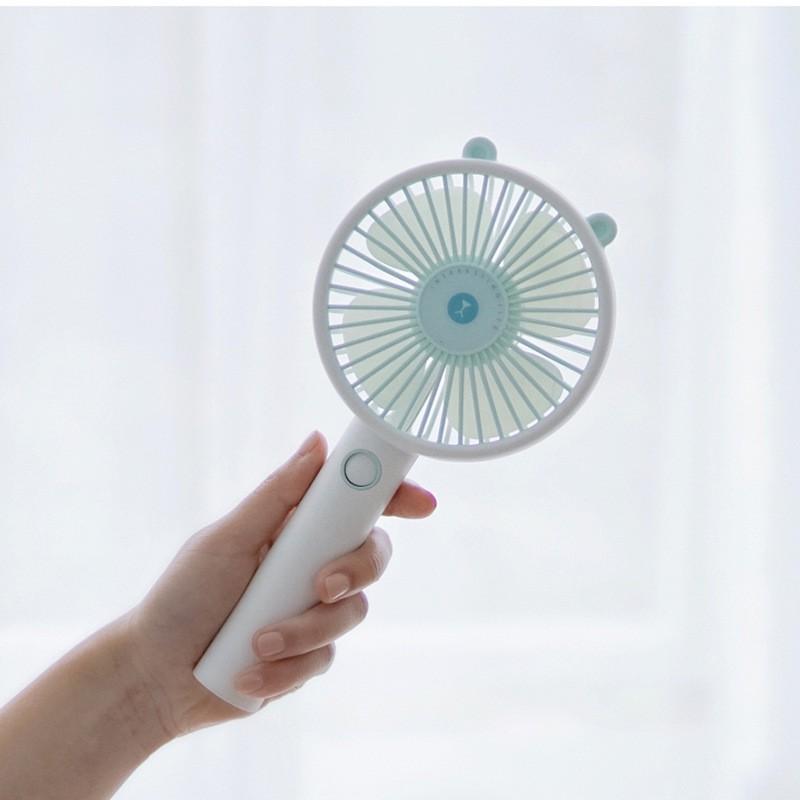 叁活313小萌熊usb充電手持小電風可愛迷你便攜式小風扇 靜音風扇隨身電扇-細節圖3