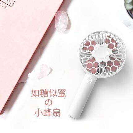 可充電💎 待機長 蜂巢風扇手持小電風扇迷你便攜USB充電可愛手持靜音風扇隨身電扇 學生宿舍家用-細節圖2