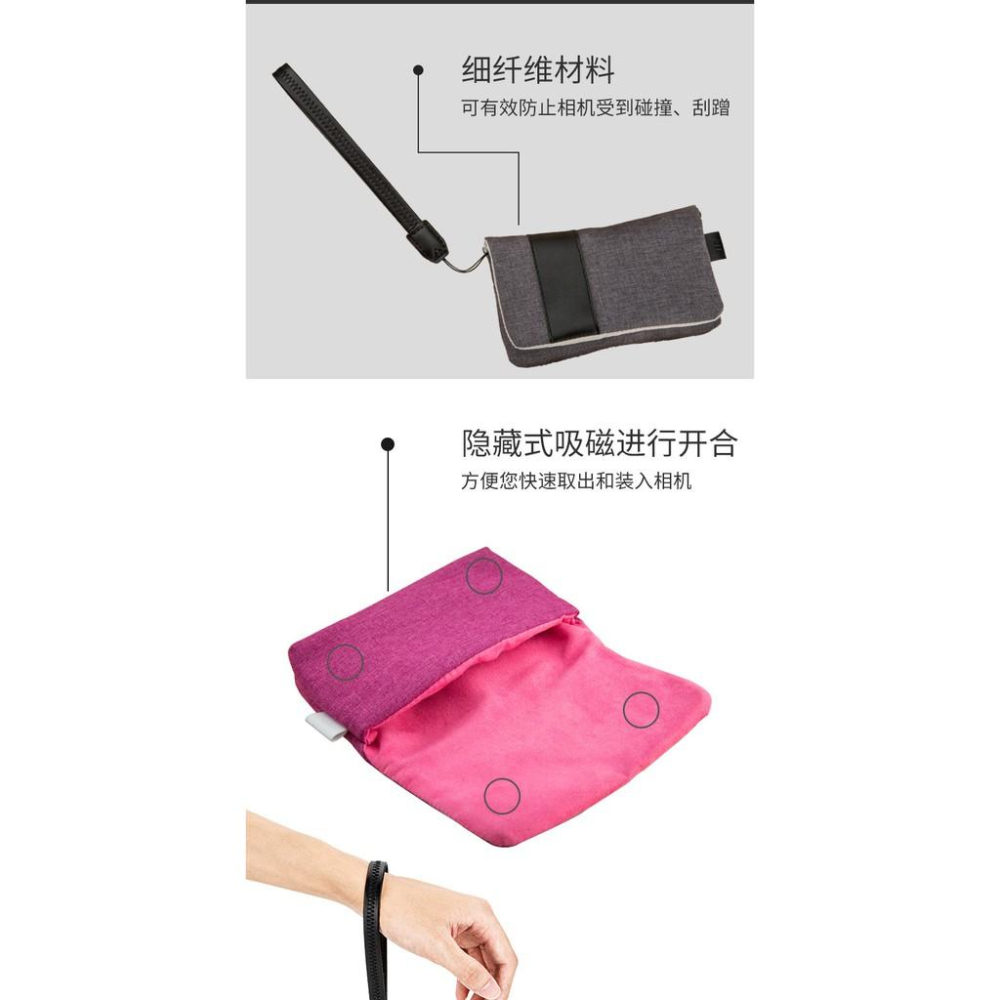 JJC 索尼黑卡RX100 M2 M3 M4 M5 M5a M6相機包RX100III/V/IV/VI內膽包理光GR2-細節圖2