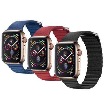 【真皮製品】QIALINO📢真皮錶帶apple watch 1/ 2/3/4代手錶帶38/42mm蘋果錶帶手感舒適透氣-細節圖8