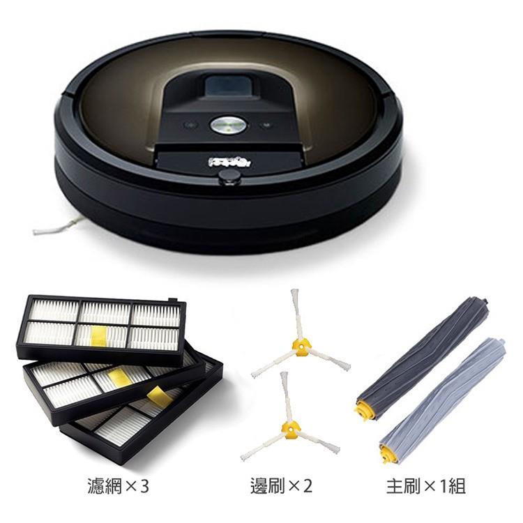 📣iRobot Roomba 800 900系列(860 890 895 960)(副廠)掃地機器人配件組 主刷+邊刷+-細節圖2