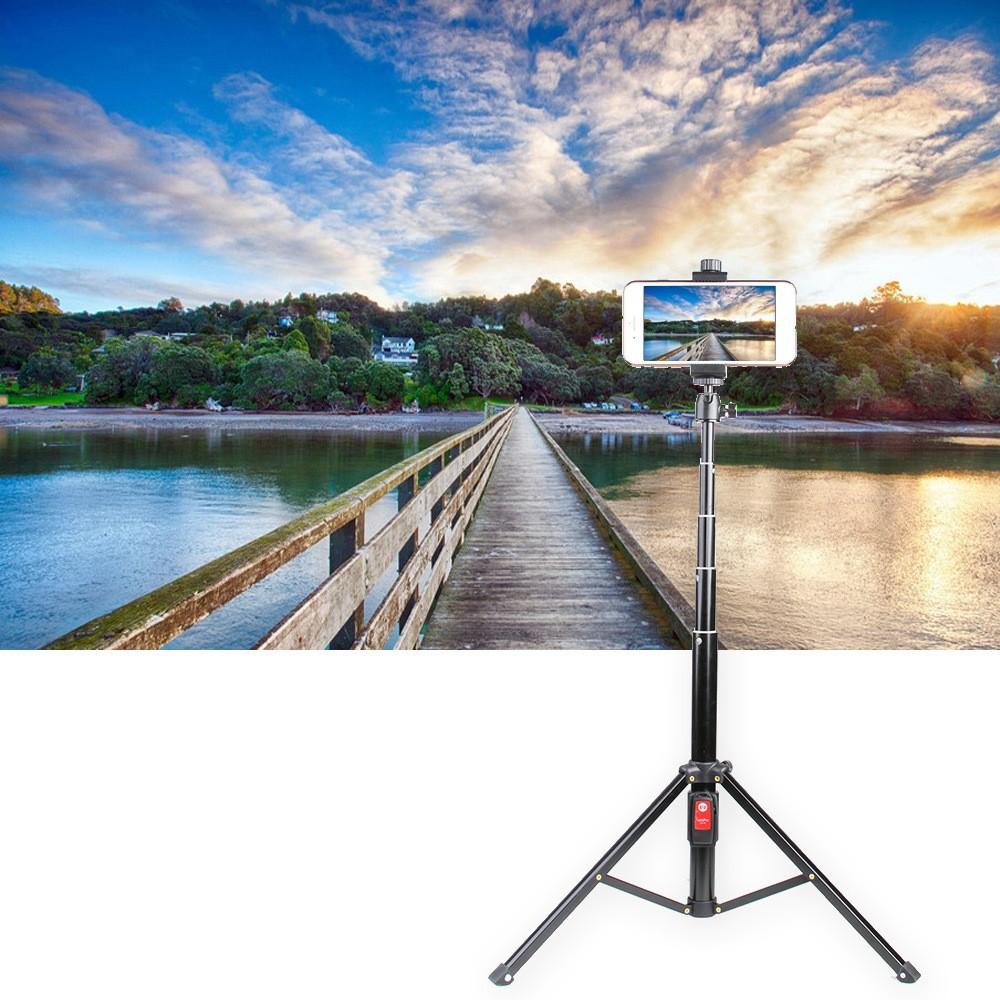 特價 自拍腳架自拍棒 藍牙直播支架 迷你相機腳架手機自拍杆 抖音三腳架設置 主播手機直播支架三腳架 多功能自拍腳架三角架-細節圖3