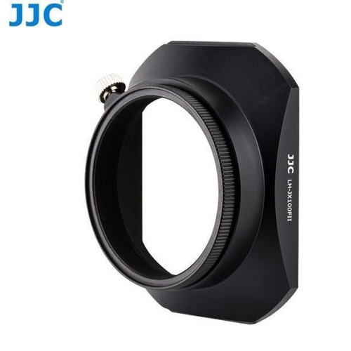含蓋子Fujifilm X100F 金屬遮光罩 49mm 銀色 JJC LH-JX100FII X100 X70 轉接環