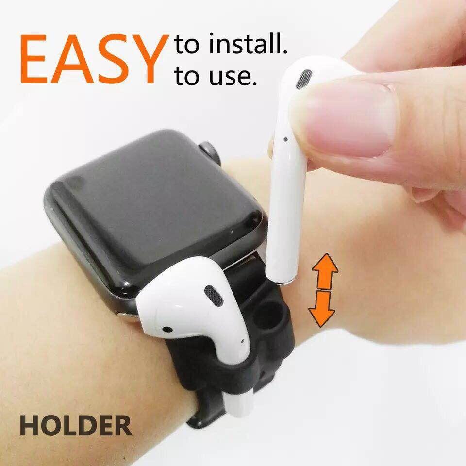 秒出現貨 Apple AirPods 藍牙耳機盒保護套 矽膠套 【送防丟繩+扣環】矽膠材質可水洗 收納 保護套-細節圖7