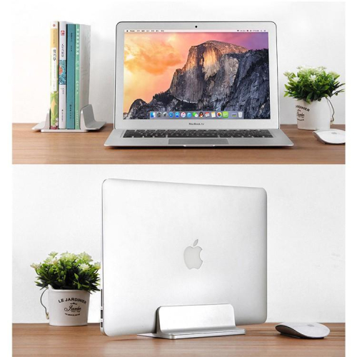 鋁合金 金屬 Macbook支架 筆電立式收納支架 筆記型電腦立架 MacBook 桌面辦公桌收納]