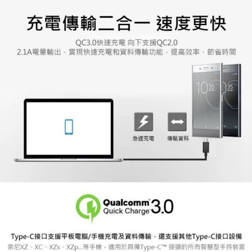 快速出貨Samsung 原廠 三星 Galaxy S8 原廠 Type-C 快充充電線1米數據線 傳輸線 QC2.0
