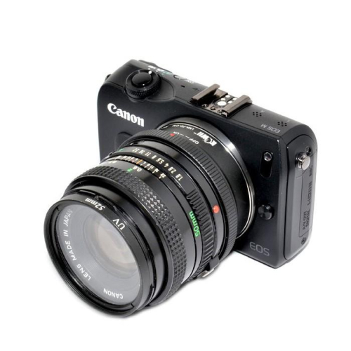 可超取 專業級 KW84 Canon FD 老鏡頭轉 EOS M 機身 專用 可調光圈 機身鏡頭 轉接環 特價