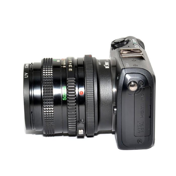 可超取 專業級 KW84 Canon FD 老鏡頭轉 EOS M 機身 專用 可調光圈 機身鏡頭 轉接環 特價-細節圖4