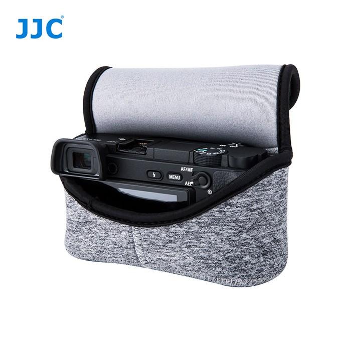 JJC索尼微單相機內膽包保護套 富士 X-M1+18-55mm OC-S2 麻灰-細節圖5