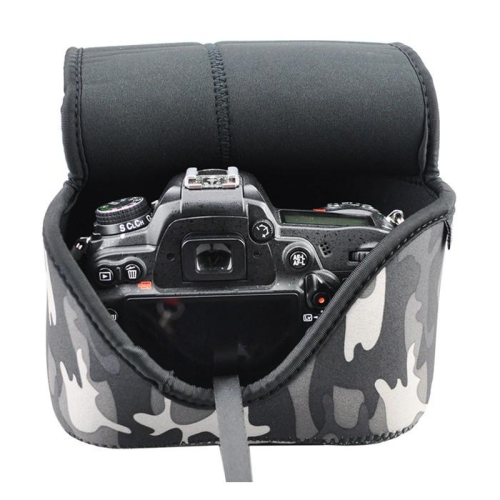 JJC OC-MC1GR 迷彩單眼相機包 軟包 相機內膽包 加厚防撞包 D5500+18-105mm