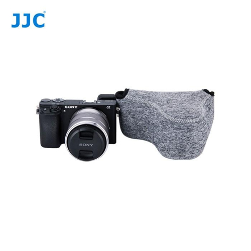 JJC索尼微單相機包保護套Fujifilm X-M1 X-T10 X-T20 X-A2 for Sony A6500麻灰