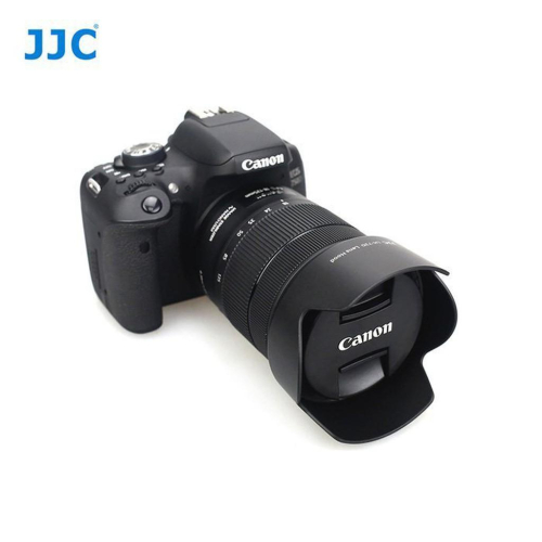 JJC Canon佳能EW-73D遮光罩R5 R6 90D 80D 77D相機18-135mm 24-105鏡頭