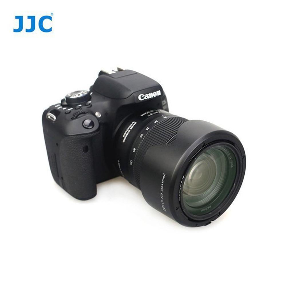 JJC Canon佳能EW-73D遮光罩R5 R6 90D 80D 77D相機18-135mm 24-105鏡頭-細節圖2