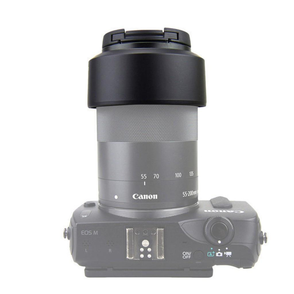 【Canon LH-54B 相容原廠 遮光罩】ET-54B 太陽罩 EOS M M2 EF-M 55-200mm-細節圖2