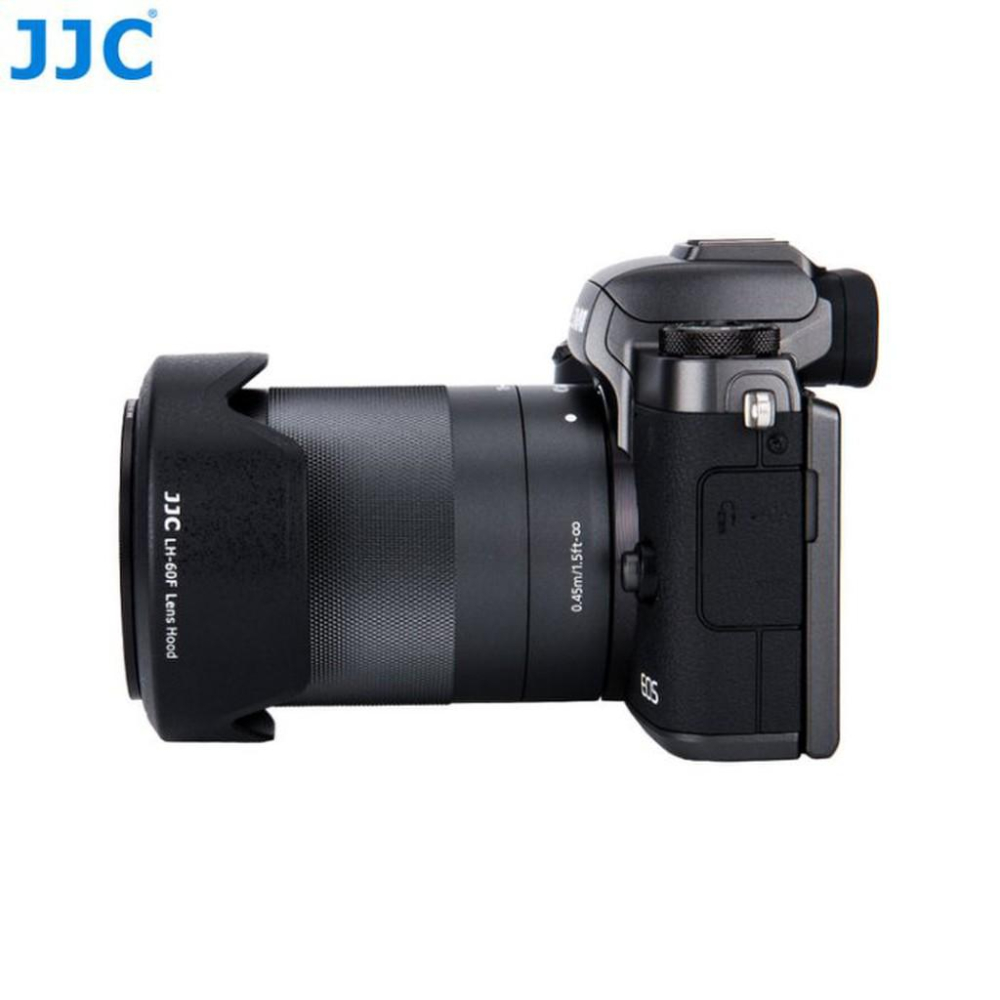 公司貨 JJC 佳能EW-60F遮光罩EOS M5微單EF-M 18-150mm鏡頭配件55mm卡口-細節圖2