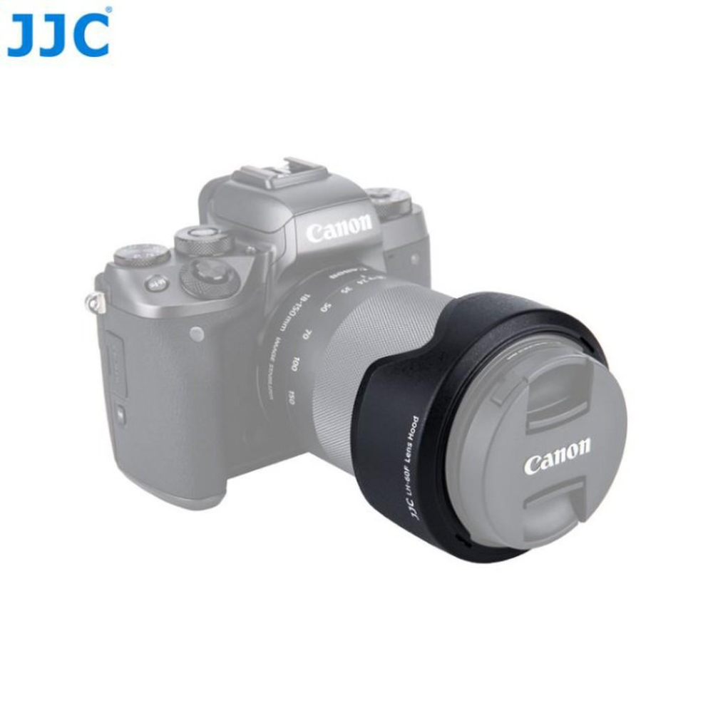 公司貨 JJC 佳能EW-60F遮光罩EOS M5微單EF-M 18-150mm鏡頭配件55mm卡口-細節圖4