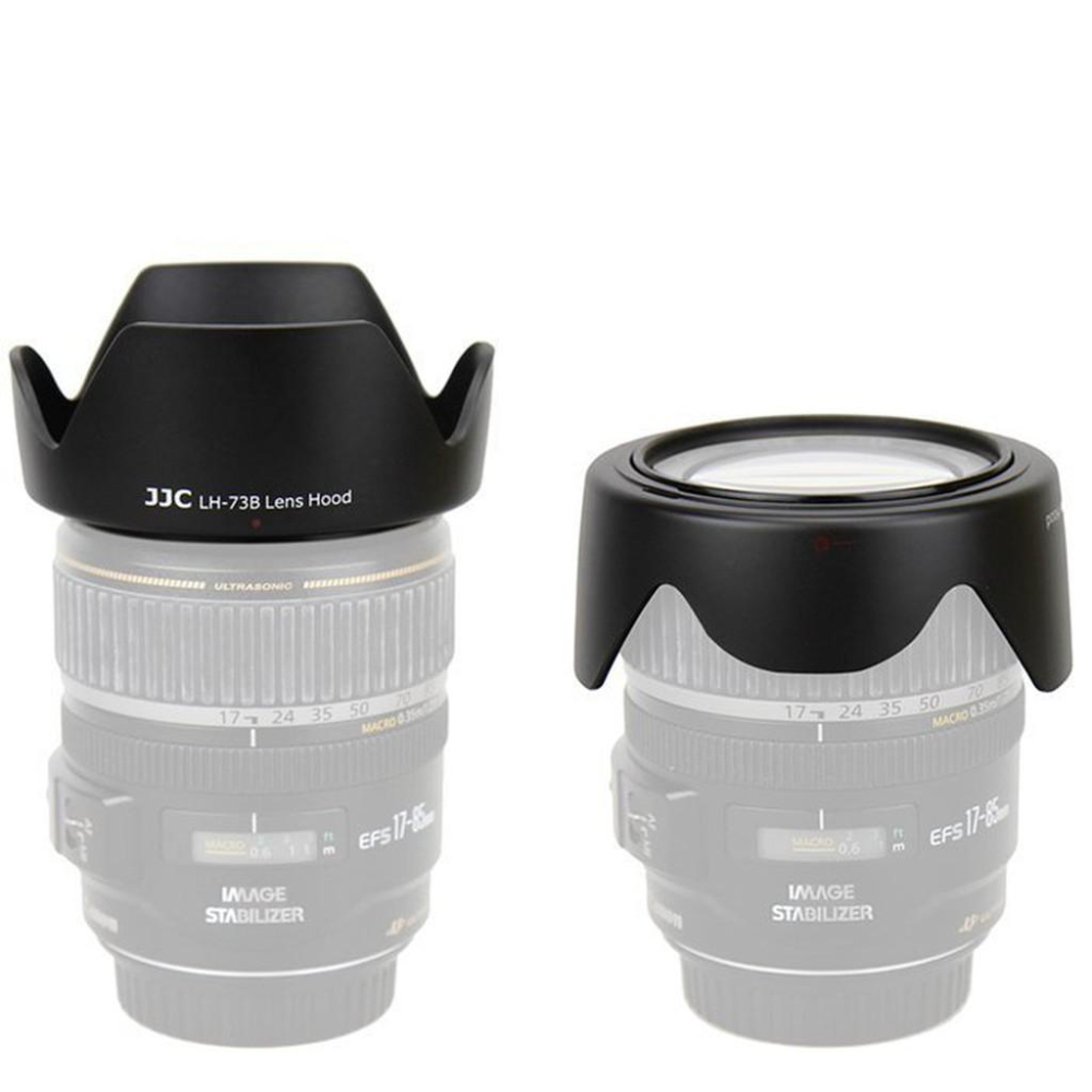 JJC Canon EW-73B 遮光罩 相容原廠 EW-73B 適佳能18-135/17-85 可反扣-細節圖3