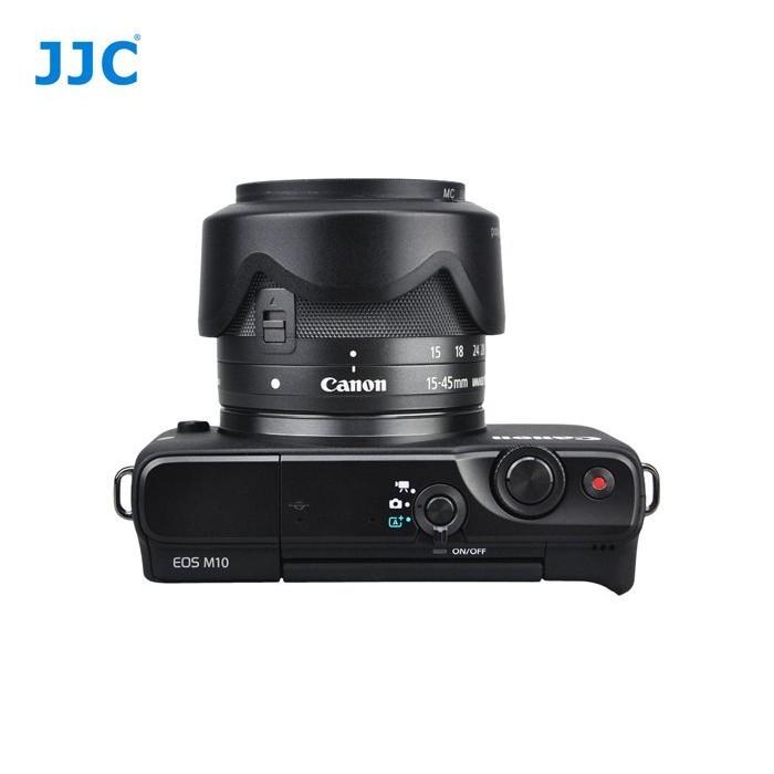JJC EW-53遮光罩 for佳能M5 M10 M50 M100 EF-M15-45mm鏡頭遮光罩49mm-細節圖4