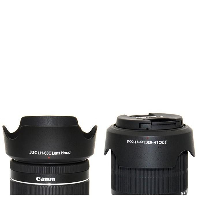 JJC Canon EW-63C遮光罩100D 700D EF-S 18-55mm f3.5-5.6 IS STM鏡頭-細節圖2
