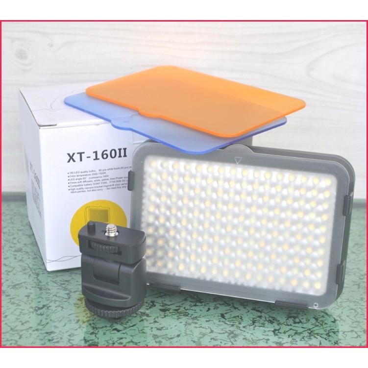 特價品 XT-160II LED攝影燈 可微調亮度 附三片色溫板 補光燈婚慶新聞錄像攝像拍攝DV拍照柔光燈-細節圖2
