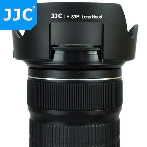 JJC EW-83M遮光罩for佳能EF 24-105mm STM鏡頭遮光罩 可反扣 可調濾鏡窗口-細節圖2