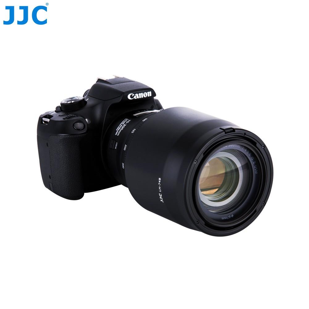 JJC 佳能 RF100-400遮光罩EF 70-300 II USM鏡頭67mm ET-74B EOS R5 R6-細節圖3