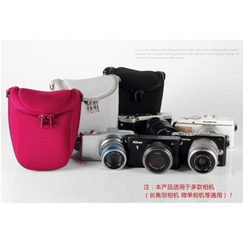 微單眼相機包 CANON EOS M M2 M3 M10+55-200mm 內膽包 軟包 相機包 皮套 相機背包 拉鍊包