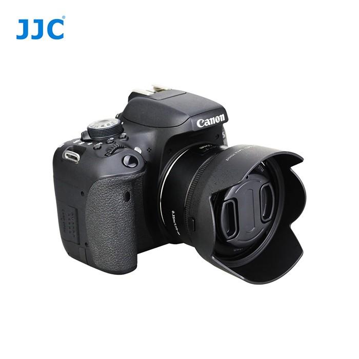 JJC 佳能EF 50mm f/1.8 STM定焦鏡頭遮光罩 佳能遮光罩 700d 5d2 60d可反扣 ES68 花型-細節圖3