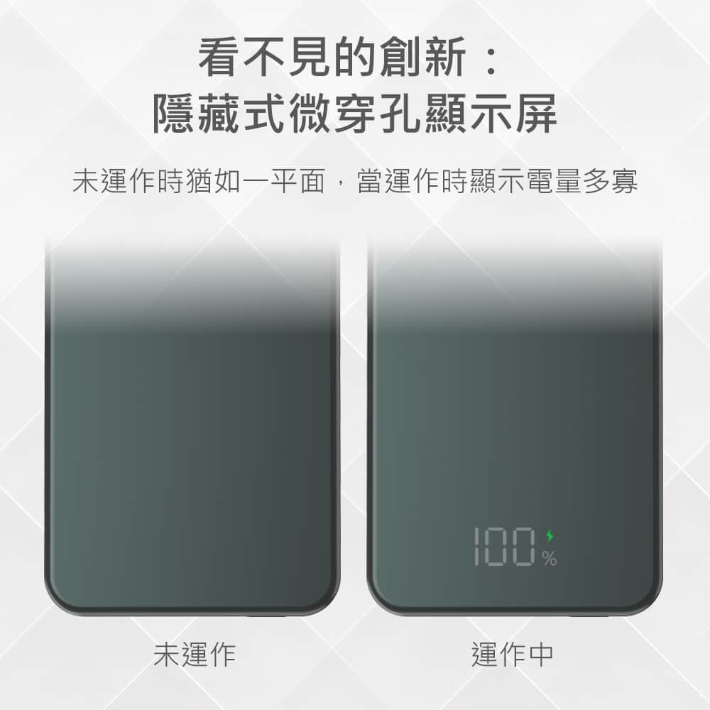 台灣有貨 MINQ 行充 台灣製造 行動電源 10000mAh 磁吸式 無線閃充行動電源 TypeC 數顯電量-細節圖2